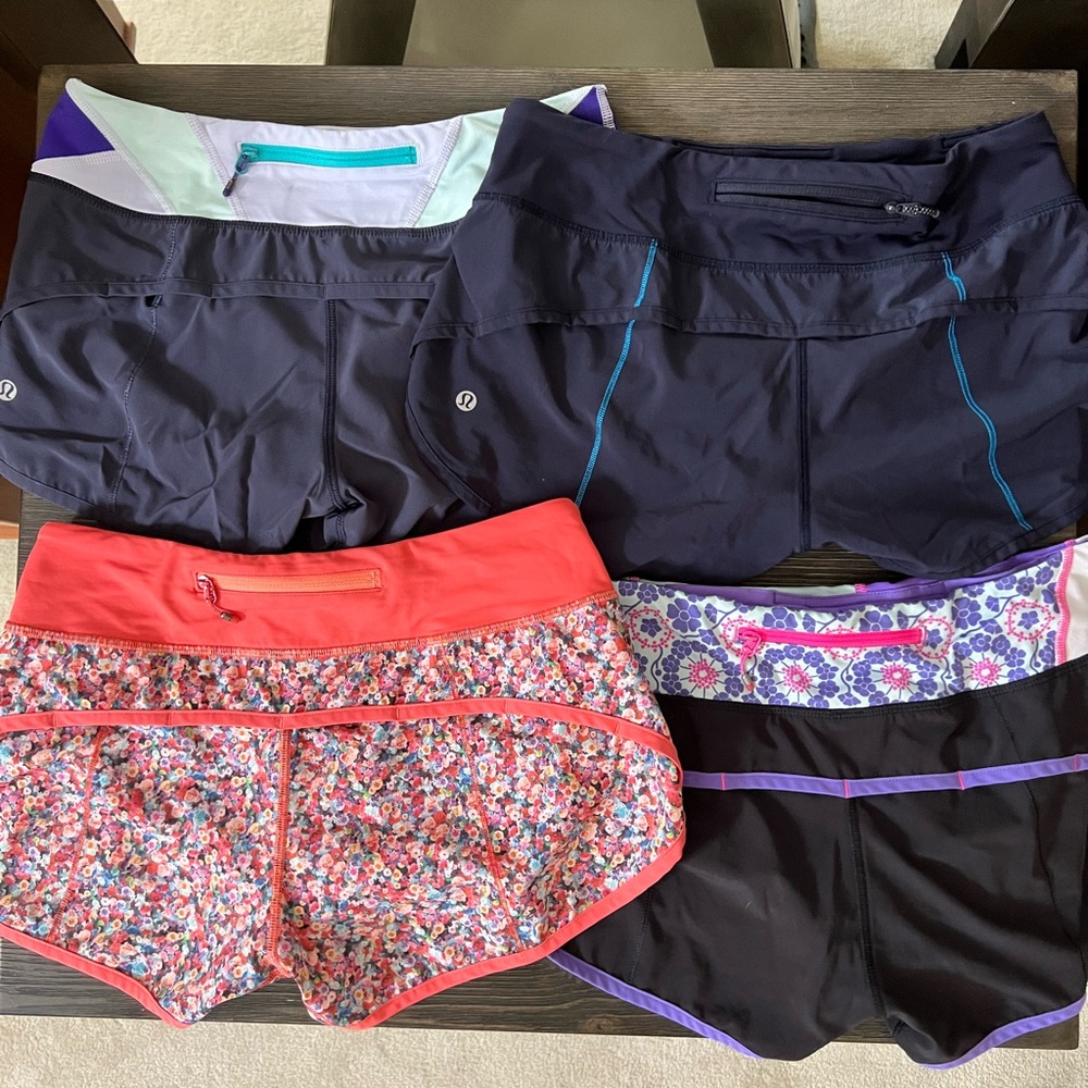 Lululemon Speed Up Low Rise 3” Inseam Size 4